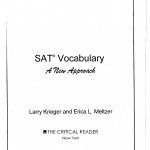 SAT VOCABULARY A NEW APPROACH (Sách đen trắng)