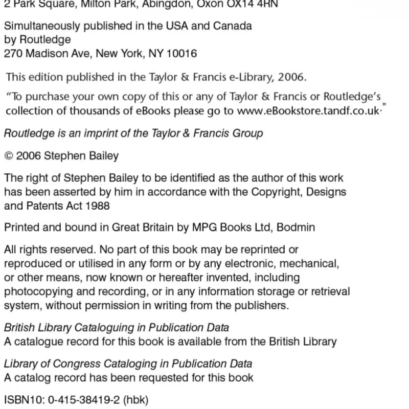 Academic Writing- International Students by Stephen Bailey