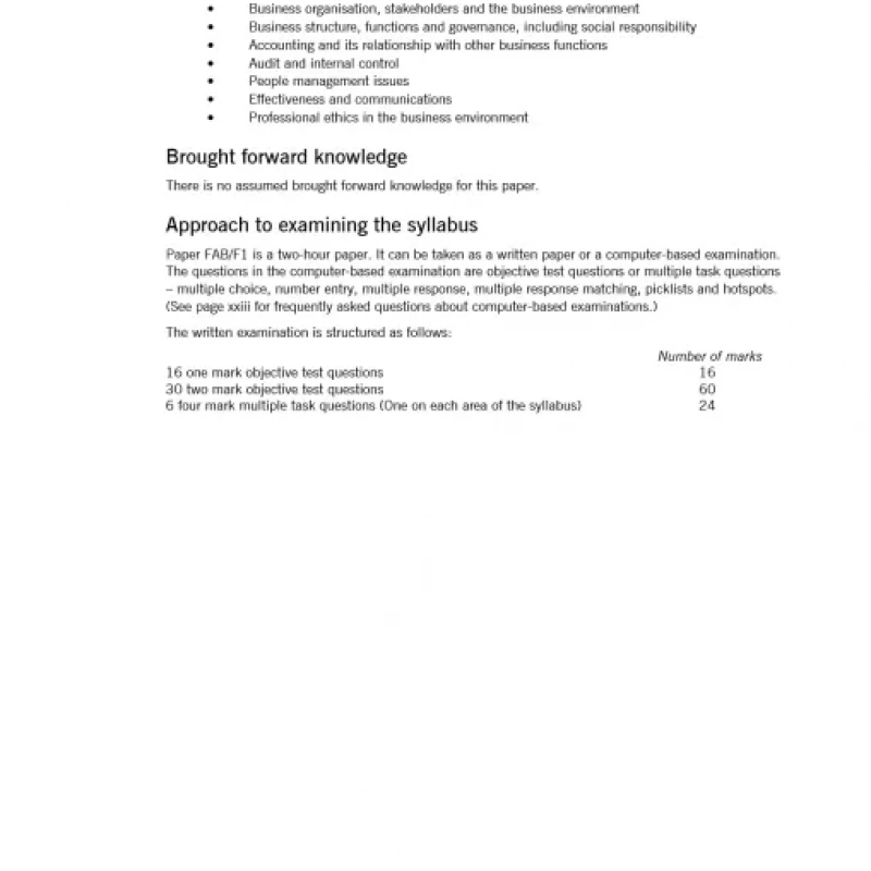 ACCA F1 - ACCOUNTANT IN BUSINESS- Interactive Text