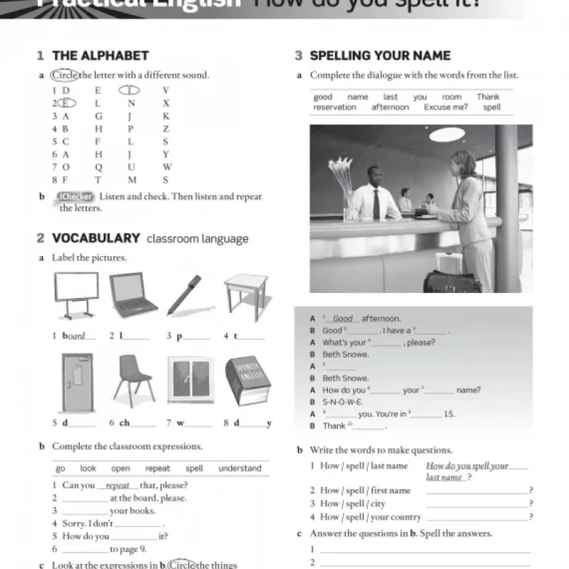 AMERICAN ENGLISH FILE Student's book - Workbook STARTER