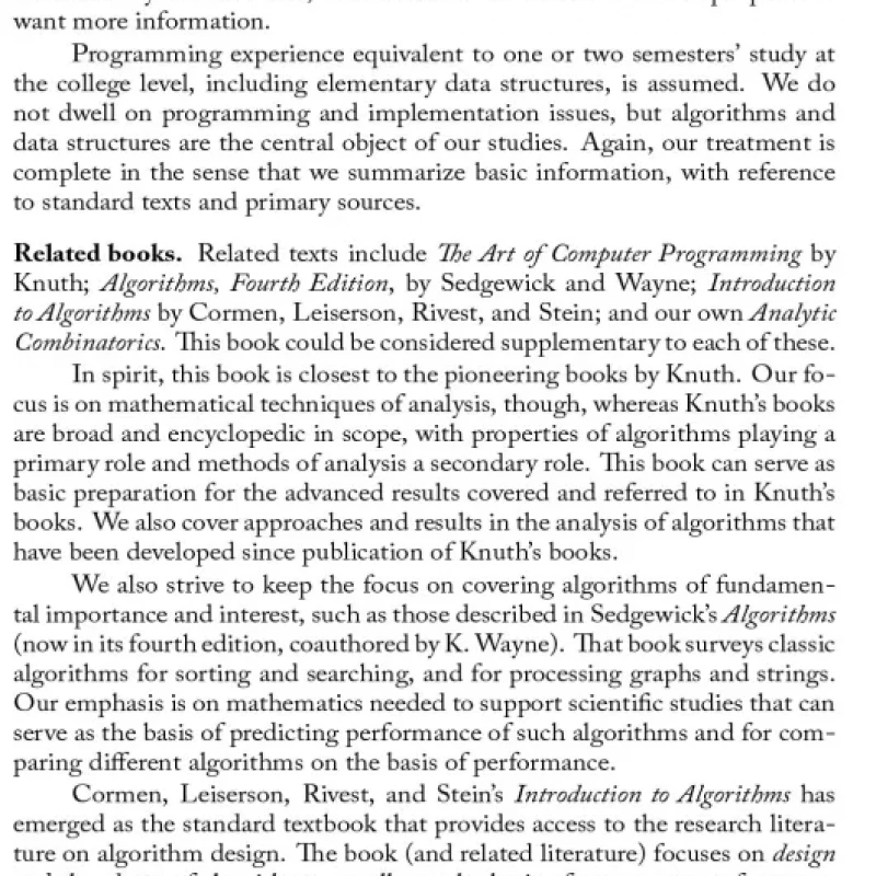 An Introduction to the Analysis of Algorithms