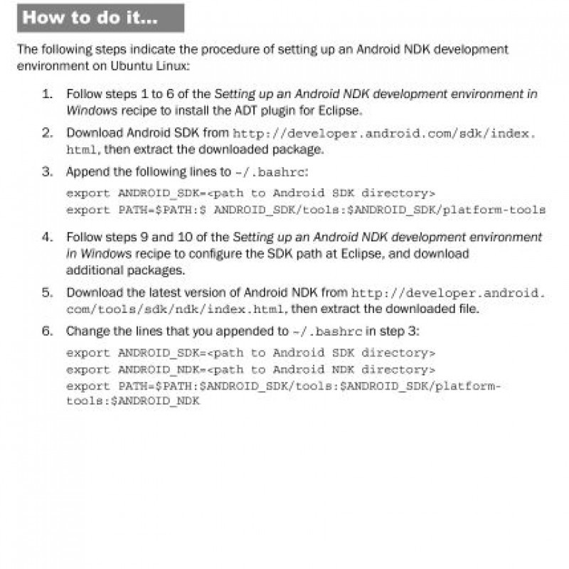 Android Native Development Kit Cookbook Sách tiếng anh