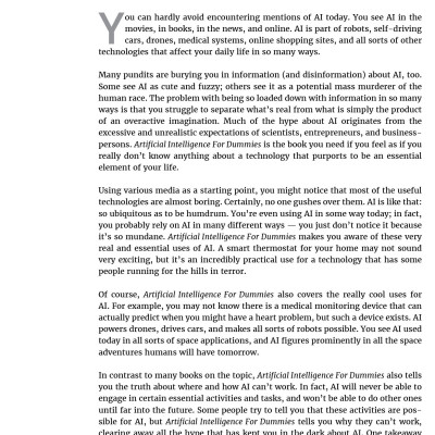 Artificial Intelligence for Dummies