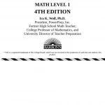 Barrons SAT Subject Test Math Level 1
