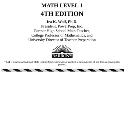 Barrons SAT Subject Test Math Level 1