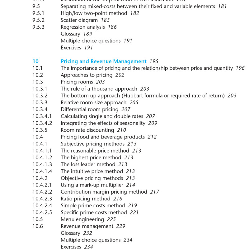 Sách Basic Management Accounting for the Hospitality Industry