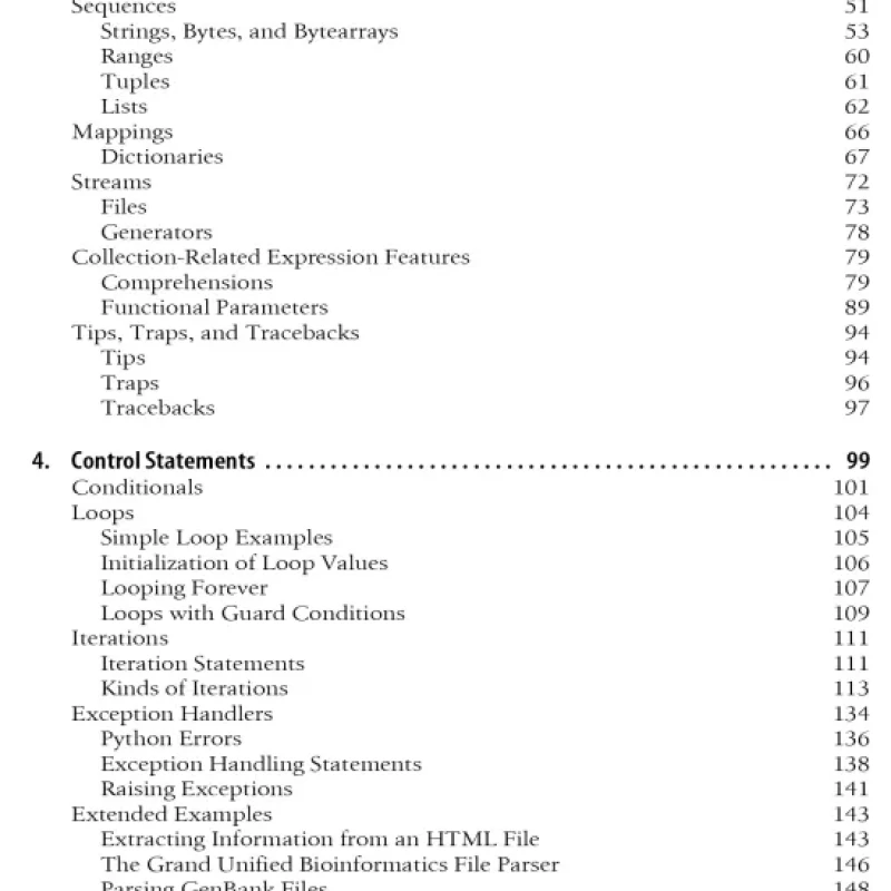 Bioinformatics Programming