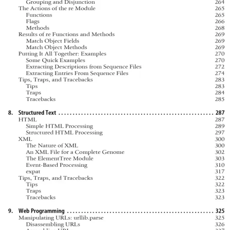 Bioinformatics Programming