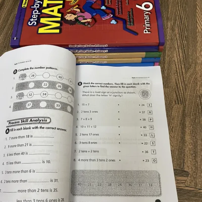 Bộ 3 Quyển - Level 4 - Complete maths, Step by step math, Challenging 4 in 1 maths (Tiểu học) - Hanoi Bookstore