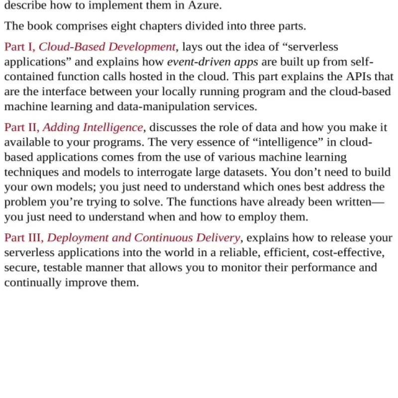 Building Intelligent Cloud Applications