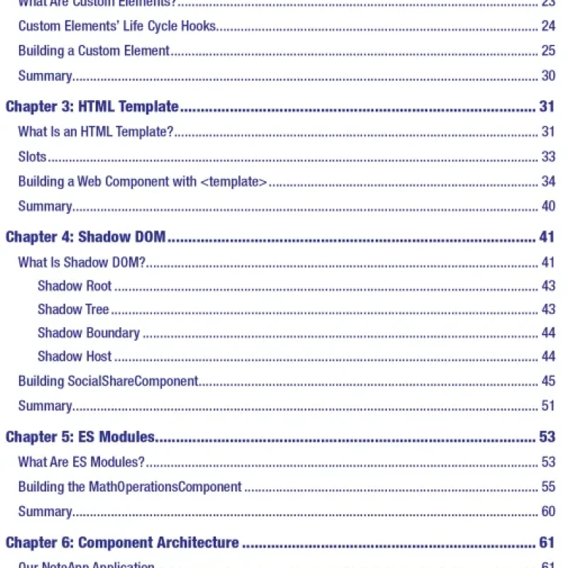 Building Native Web Components