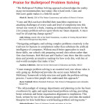 Bulletproof Problem Solving