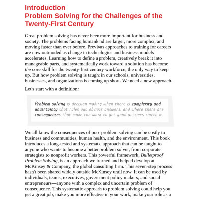 Bulletproof Problem Solving