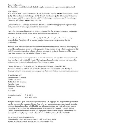 Cambridge International AS and A Level Accounting