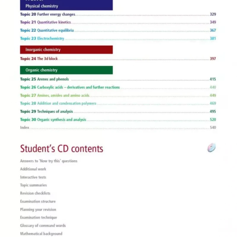 Cambridge International AS and A Level Chemistry [ màu ]