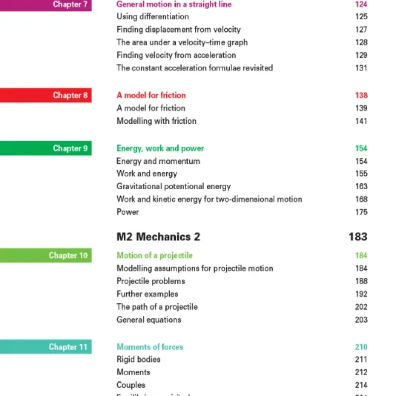 Cambridge International AS and A Level Mathematics Mechanics