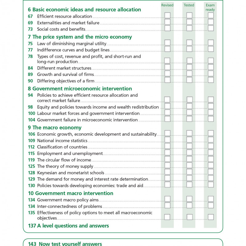 Cambridge international asa level economics revision guide