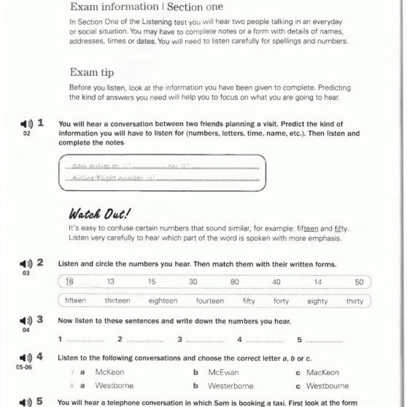 Collins Get Ready for IELTS Listening - Pre-intermediate A2+ (Sách đen trắng)