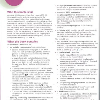 Complete IELTS bands 4-5 Student’s Book & Workbook