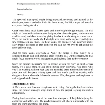 Cracking the PM Interview