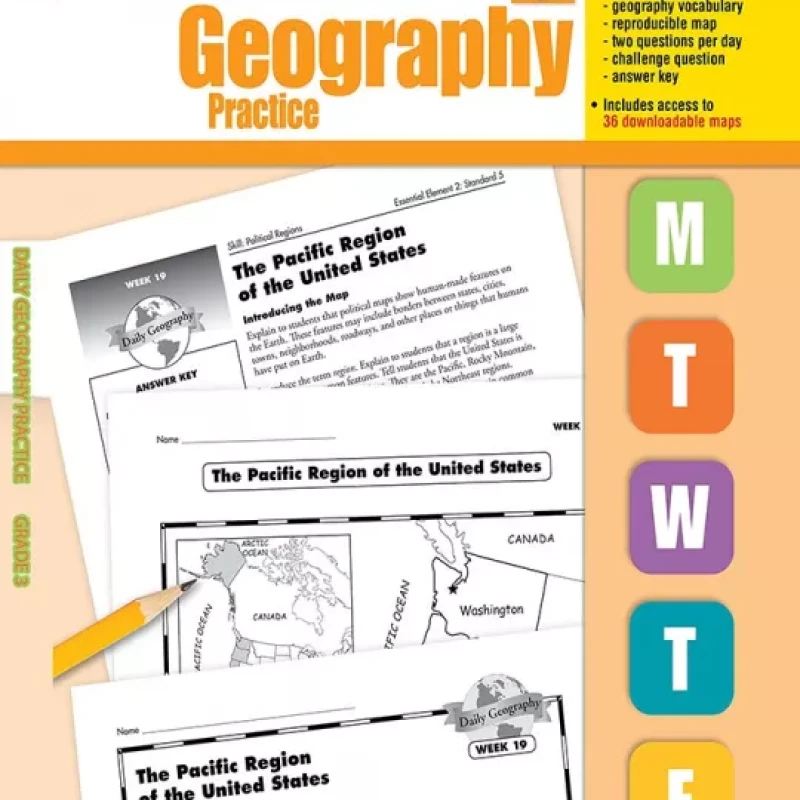DAILY GEOGRAPHY PRACTICE GRADE 1-6 (Sách đen trắng)