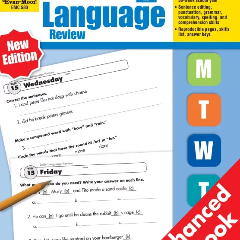 DAILY LANGUAGE REVIEW GRADE 1-8 (Sách đen trắng)
