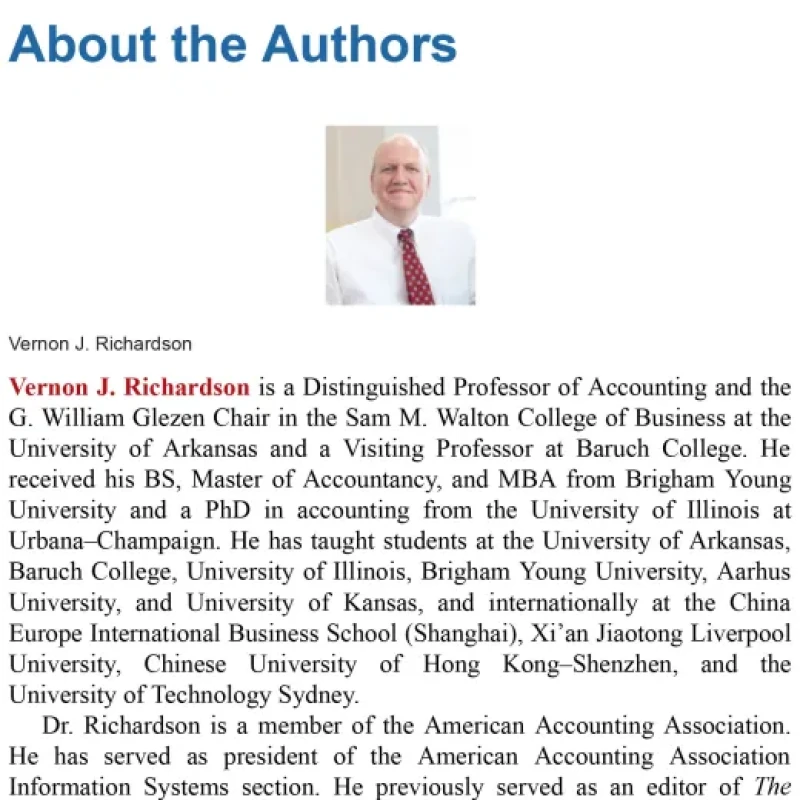 Data Analytics for Accounting. Third Edition