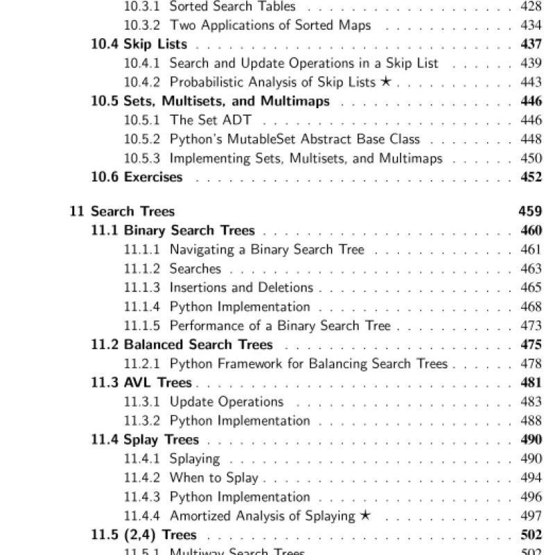 Data Structures and Algorithms in Python