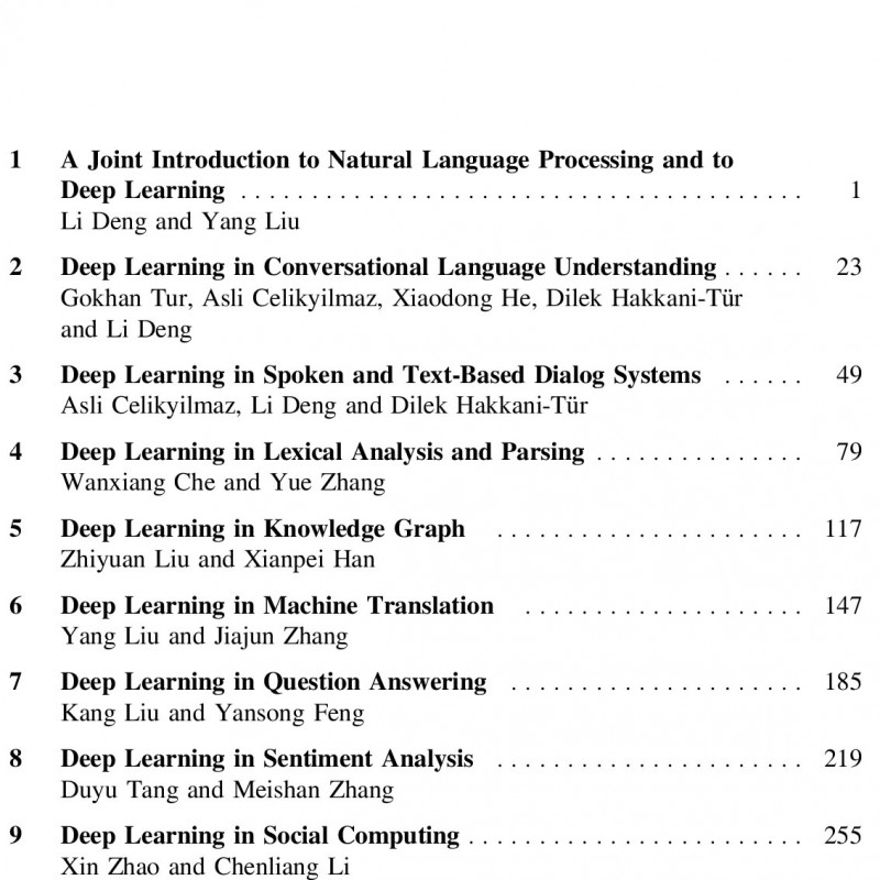 Deep Learning in Natural Language Processing