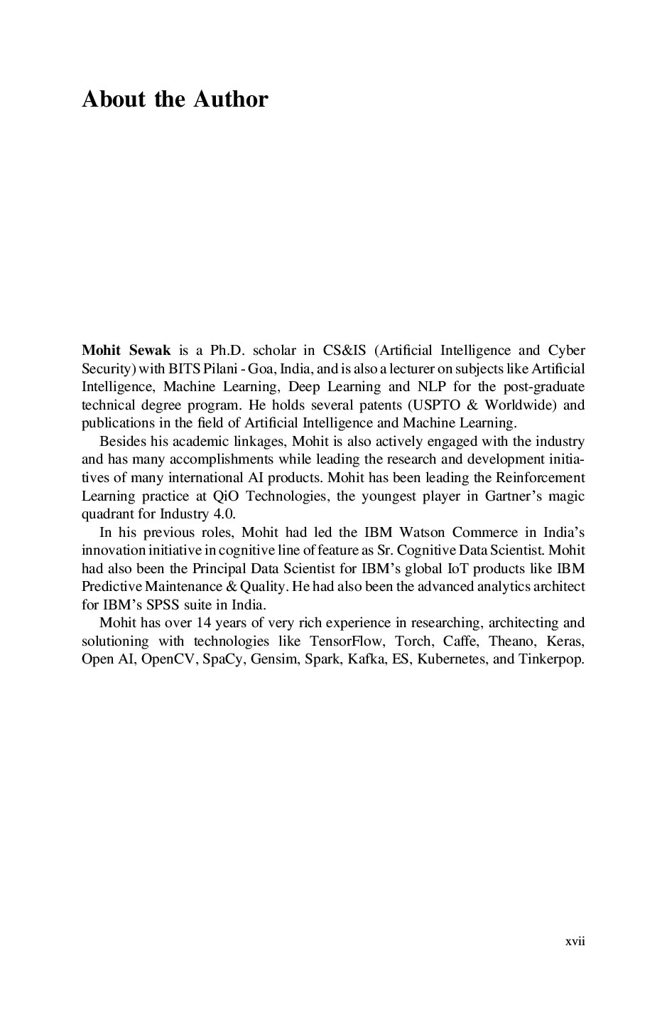 Deep Reinforcement Learning Frontiers of Artificial Intelligence