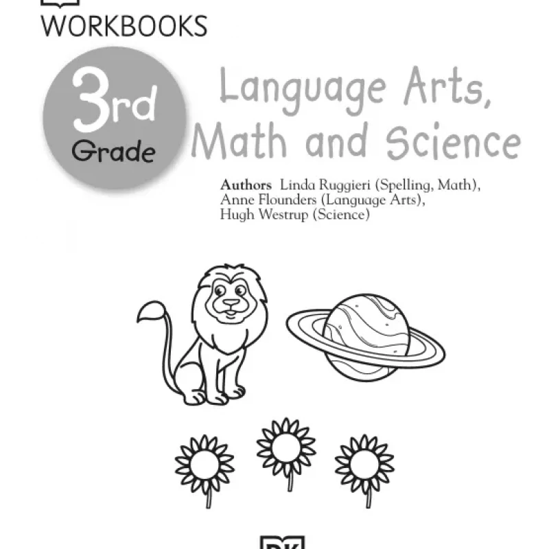 DK Workbooks Language Arts, Math and Science, Grade 3 ( sách đen trắng )