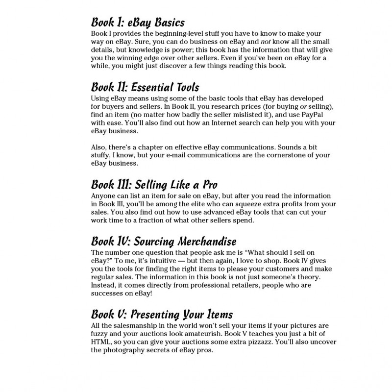 eBay Business All-in-One For Dummies