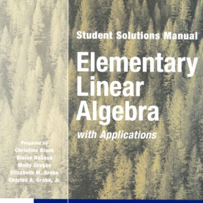 Sách Elementary Linear Algebra with Applications, Student Solutions Manual