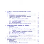 English Pronunciation in L2 Instruction