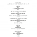 Essential Words for the GRE