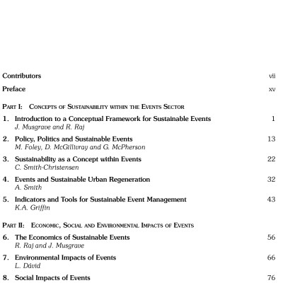 Sách Event Management and Sustainability