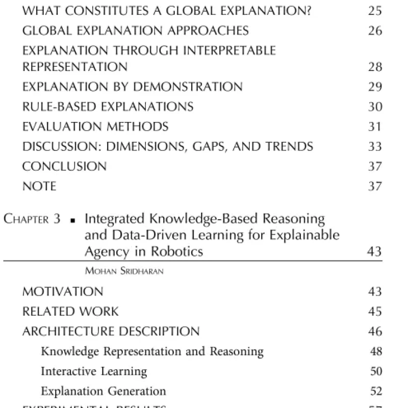 Explainable Agency in Artificial Intelligence Research and Practice