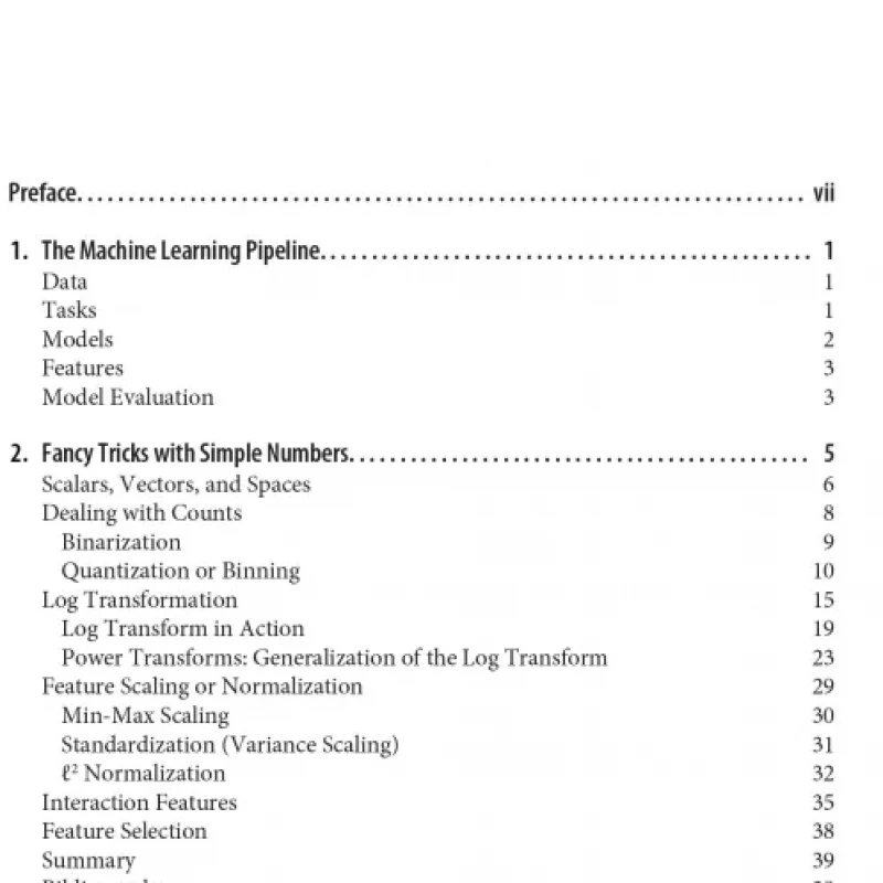 Feature Engineering for Machine Learning ( sách tiếng anh)