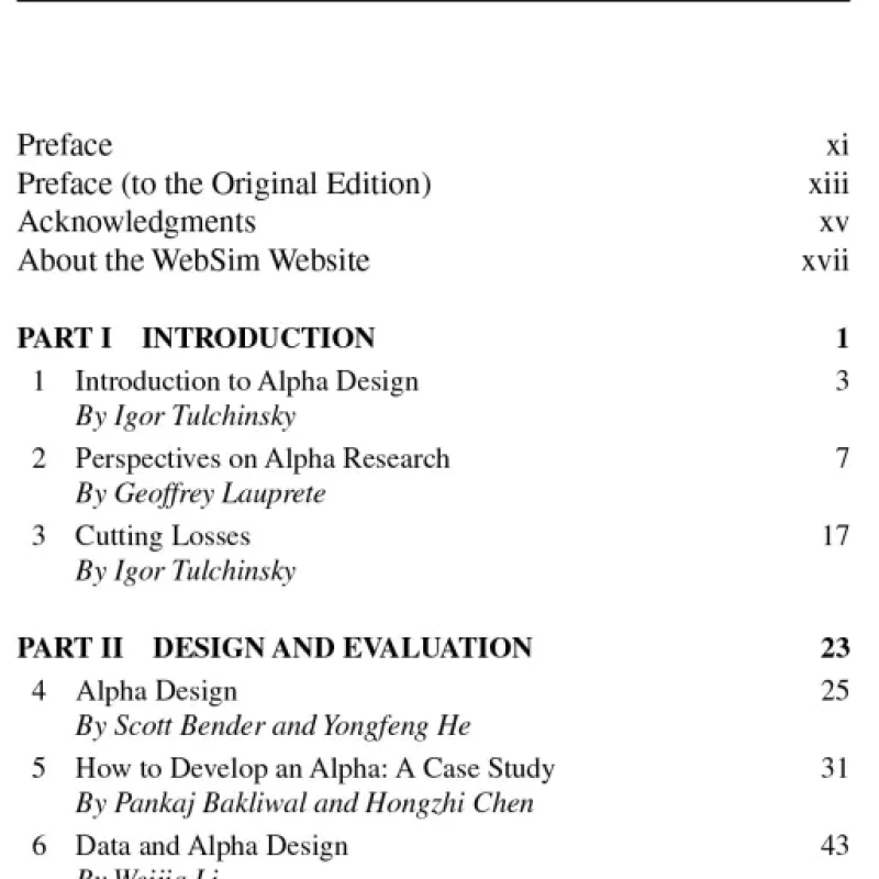 Finding Alphas A Quantitative Approach to Building Trading Strategies