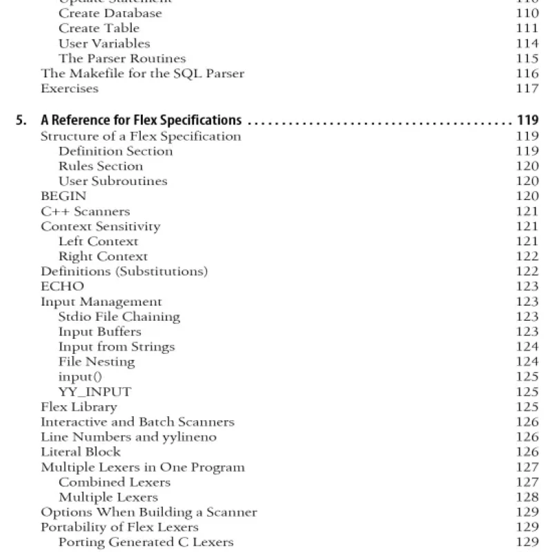 flex bison - Unix Text Processing Tools