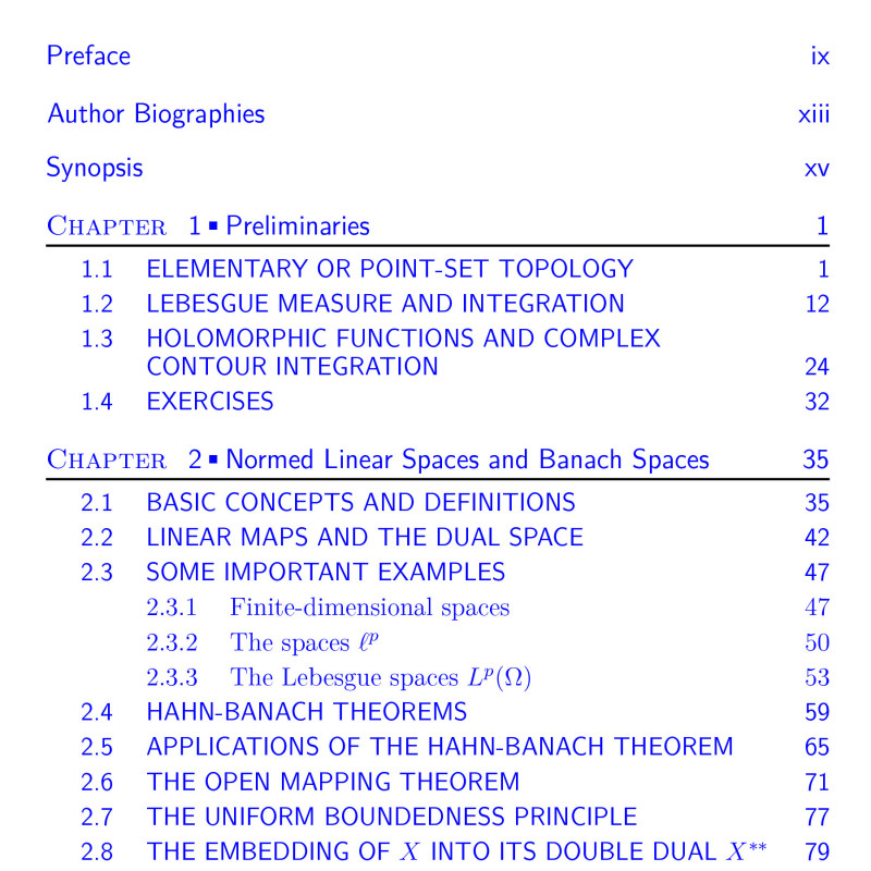 Sách Functional Analysis for the Applied Mathematician