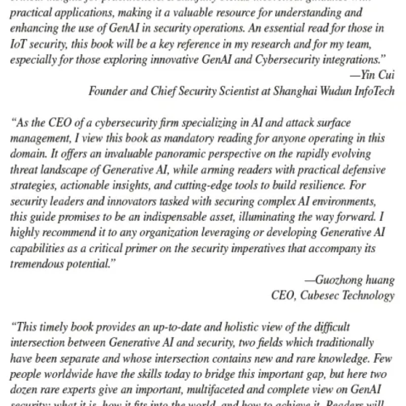 Generative AI Security Theories and Practices