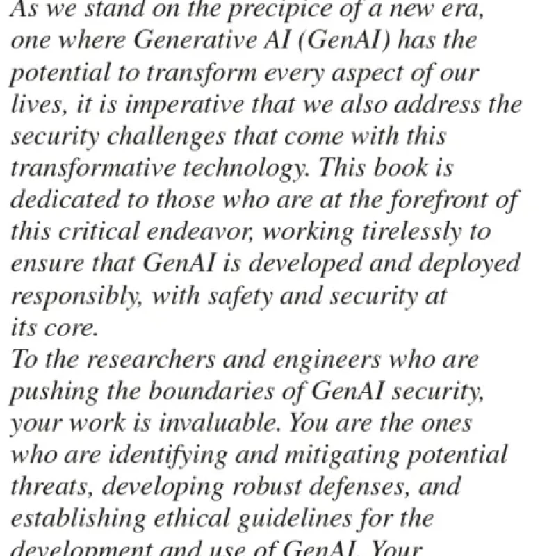 Generative AI Security Theories and Practices