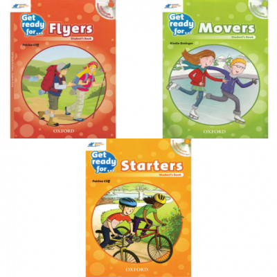 Get Ready Starter, Mover, Flyer 3 cuốn mới (Sách màu)