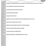 Grammar and Punctuation, Grade 6