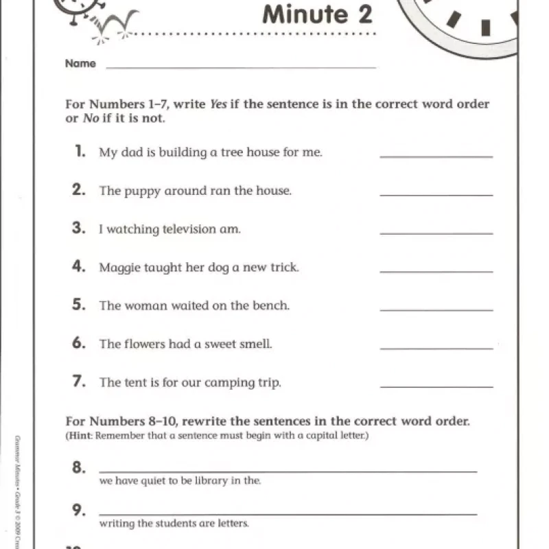 Grammar Minutes G3 (Sách đen trắng)