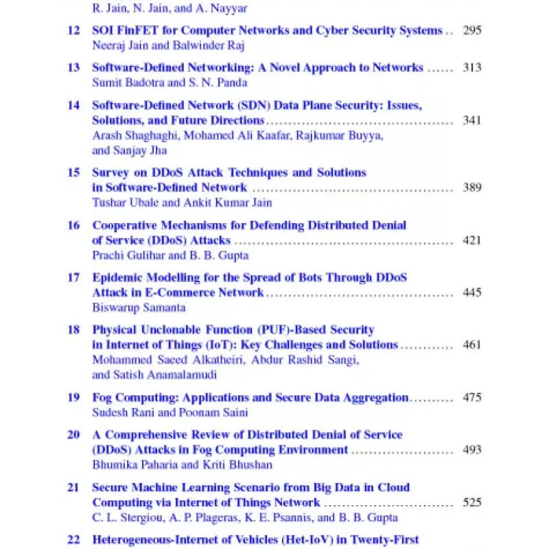 Handbook Of Computer Networks And Cyber Security