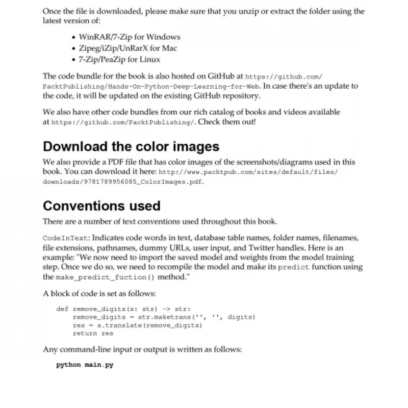 Hands-On Python Deep Learning for the Web