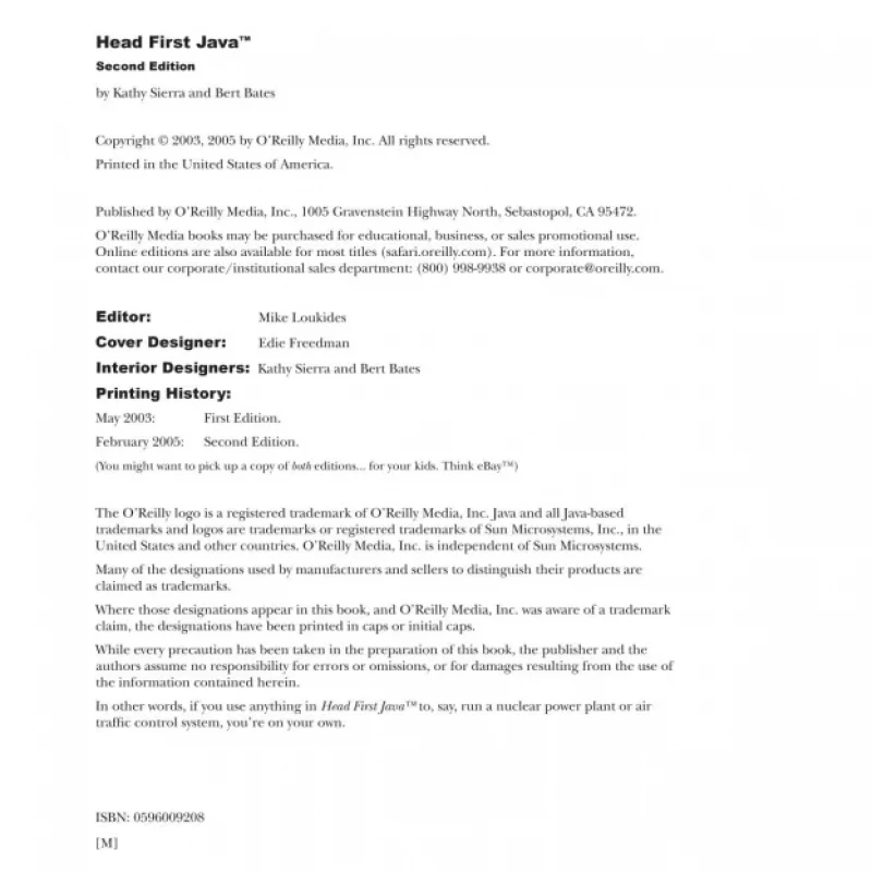 Head First Java, 2nd Edition
