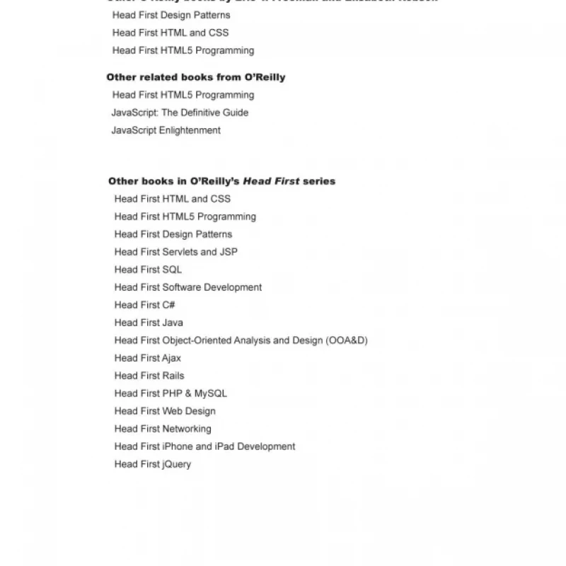 Head First JavaScript Programming